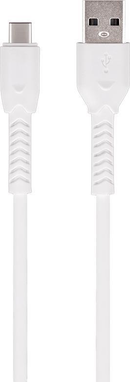 Kabel USB Techonic TelForceOne Maxlife kabel MXUC-04 USB - USB-C 1,0 m 3A biały