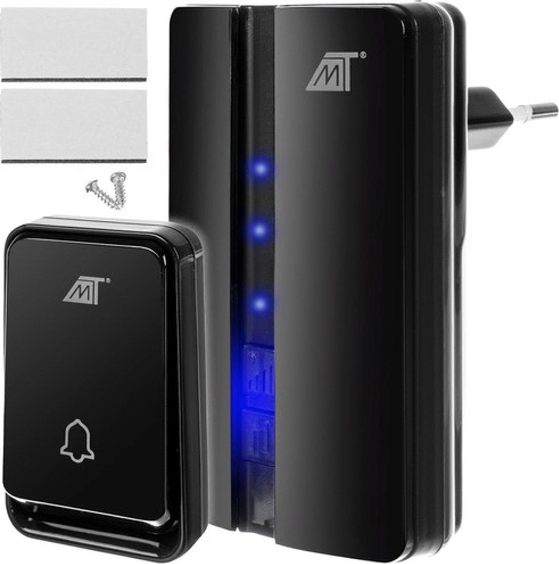 Malatec Dzwonek bezprzewodowy czarny Malatec 23371