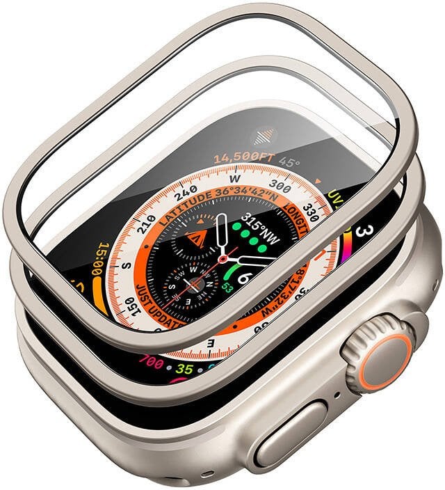Zestaw ochronny dla Apple Watch Ultra ESR 49mm (etui+szkło) (tytanowy)