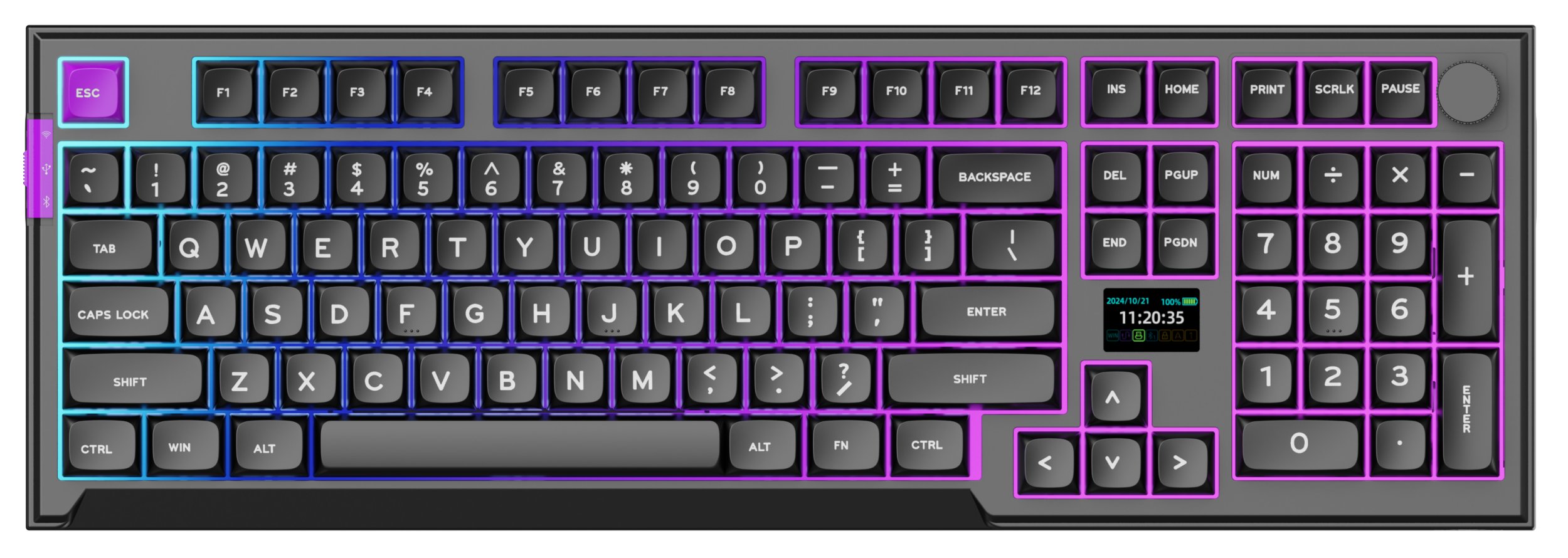 Klawiatura PREYON Silent claw yellow Gateron Yellow Pro (PSCY105B)