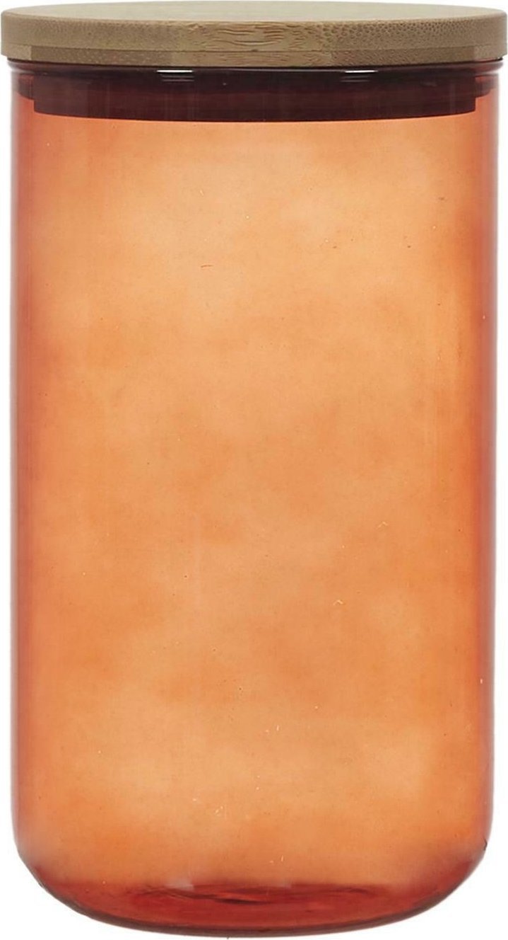 Intesi INTESI POJEMNIK SZKLANY Z POKRYWKĄ 1L TERRAKOTA