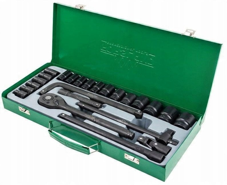 Zestaw narzędzi 1/2" 24el. (8-32mm) (6-kątnych)