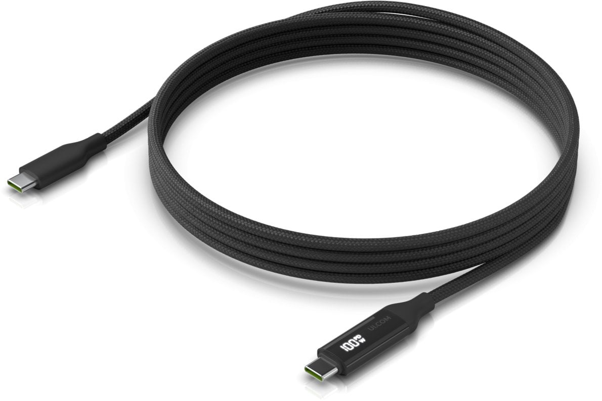 Braided power and data cable