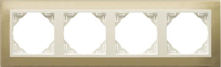 Efapel EFAPEL METALLO RAMKA 4-KROTNA ZŁOTY PERŁA 90940 TOP