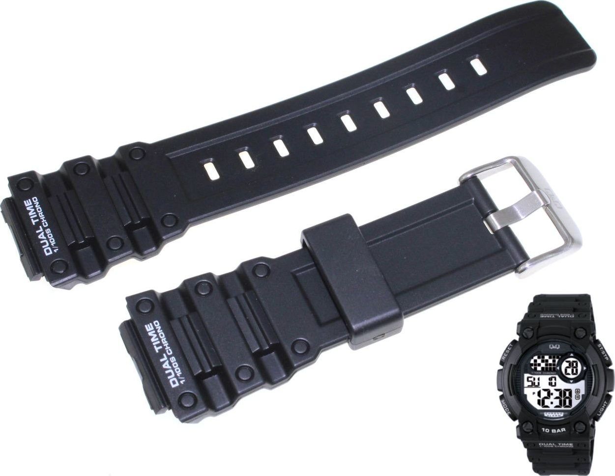 Q&Q Pasek do zegarka Q&Q M141-002 20 mm Tworzywo uniwersalny