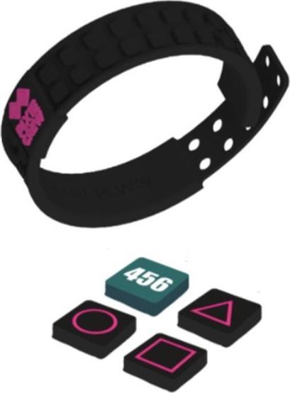 Kreatywna, Silikonowa Bransoletka, PIXIE CREW, Czarna, Squid Game