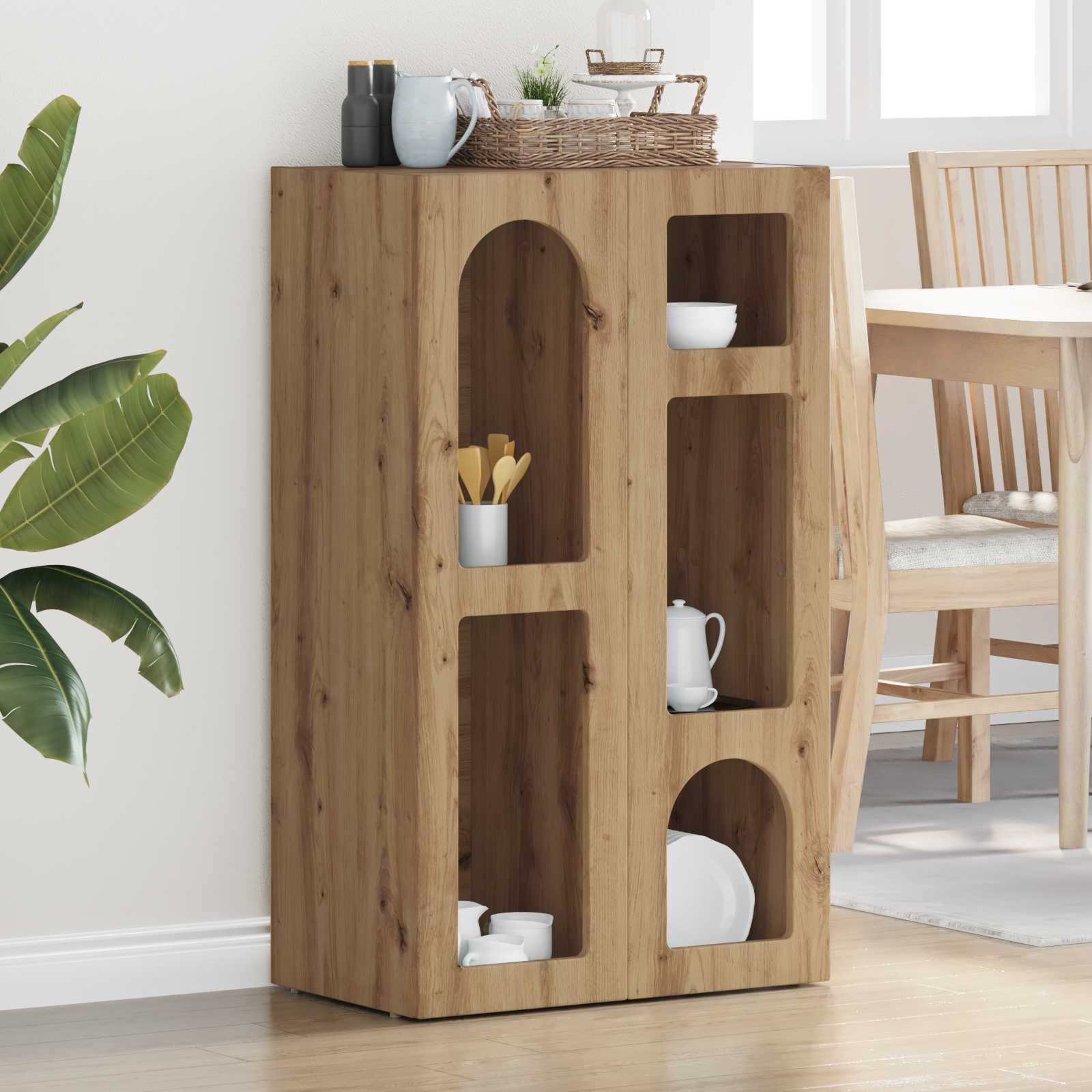 vidaXL Bufet Dąb rzemieślniczy 59 x 35 x 100,5 cm