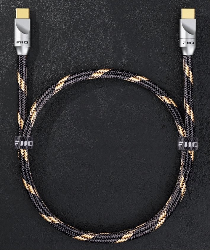 Kabel USB FiiO USB-C - USB-C 1.5 m Czarny (6953175731207)