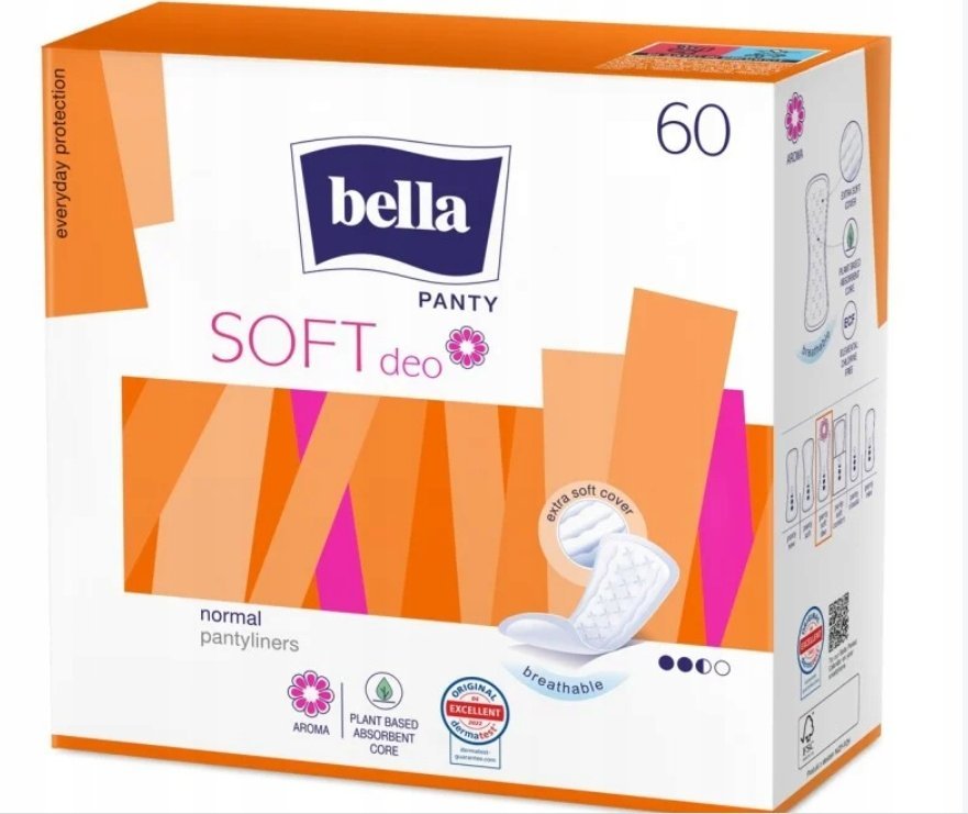 Bella Panty Soft Deo Wkładki higieniczne, 60 sztuk !