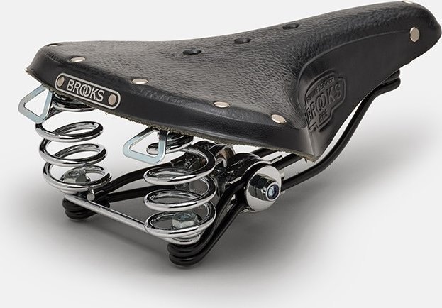 Brooks Siodełko BROOKS B66, Black, Steel Rail, Waga 1050g, Linia Leather (NEW)