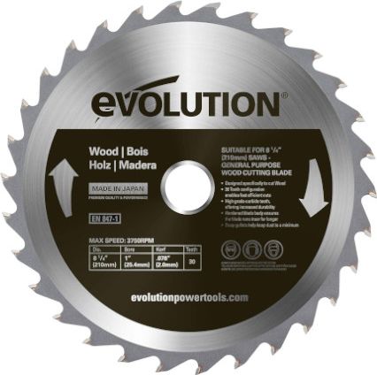 Evolution Piła widiowa do cięcia drewna 210mm t=30