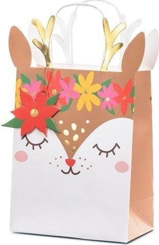 PartyDeco Torebka na prezenty Jelonek