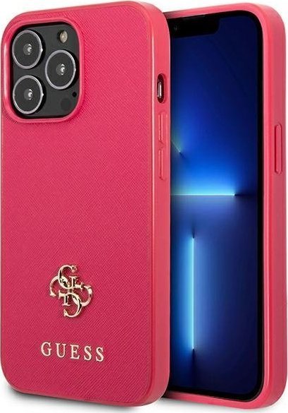 Guess GUHCP13LPS4MF iPhone 13 Pro / 13 6,1" różowy hardcase Saffiano 4G Small Metal Logo NoSize