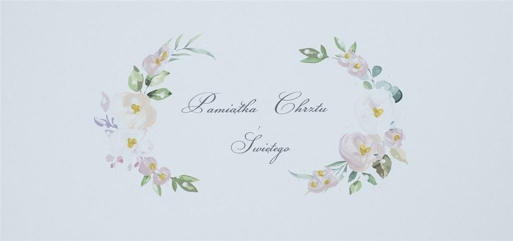 MAK Studio Karnet Chrzest DL C16 - Napis dziewczynka