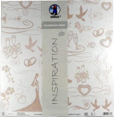 Craft And You Design Papier do scrapbookingu ślub 5 arkuszy