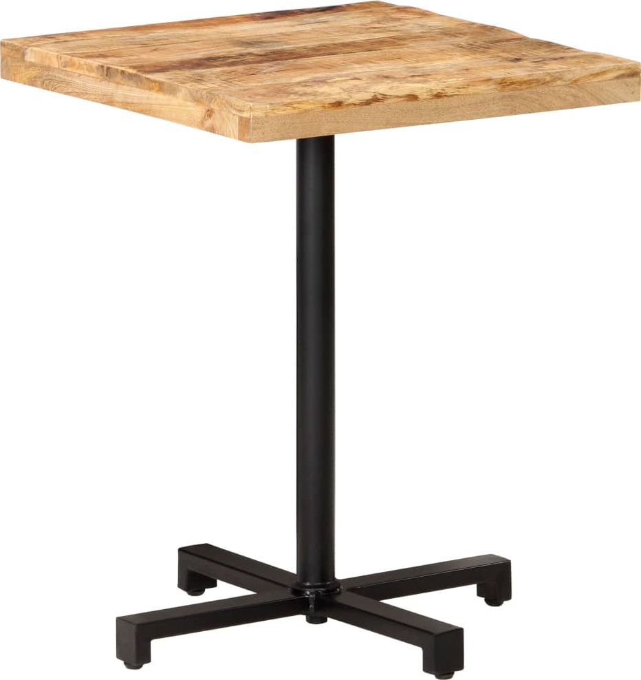 vidaXL Stolik bistro kwadratowy 60x60x75 cm surowe drewno mango VidaXL
