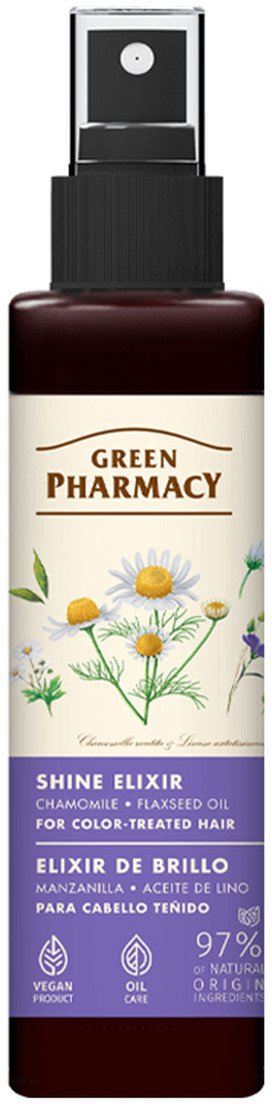 Green Pharmacy Eliksir dla włosów farbowanych, rumianek i olej lniany 150ml