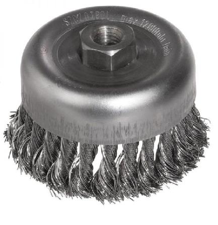 Szczotpol Szczotka doczołowa drut skręcany 60mm gwint M14