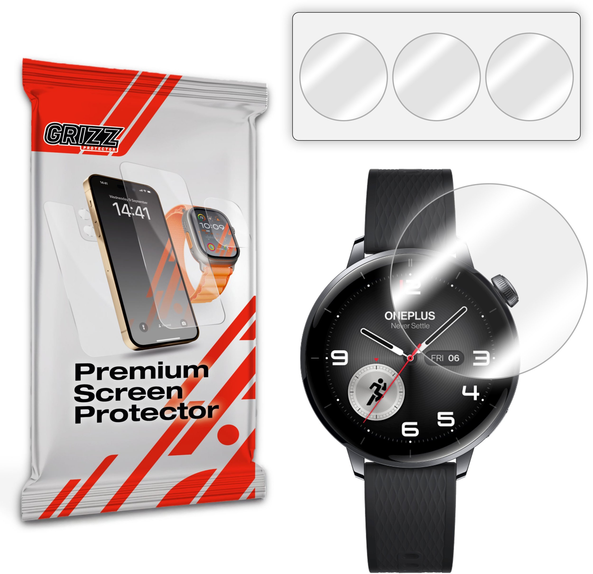 Folia hydrożelowa GrizzGlass Hydrofilm do OnePlus Watch 3 43mm