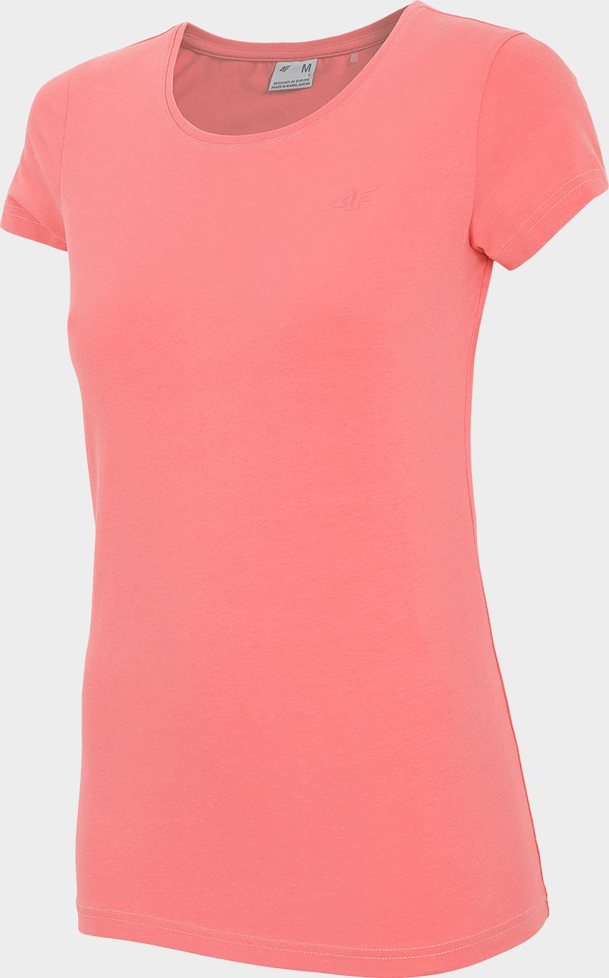 4f Koszulka damska H4Z22-TSD350 Koralowy r.M