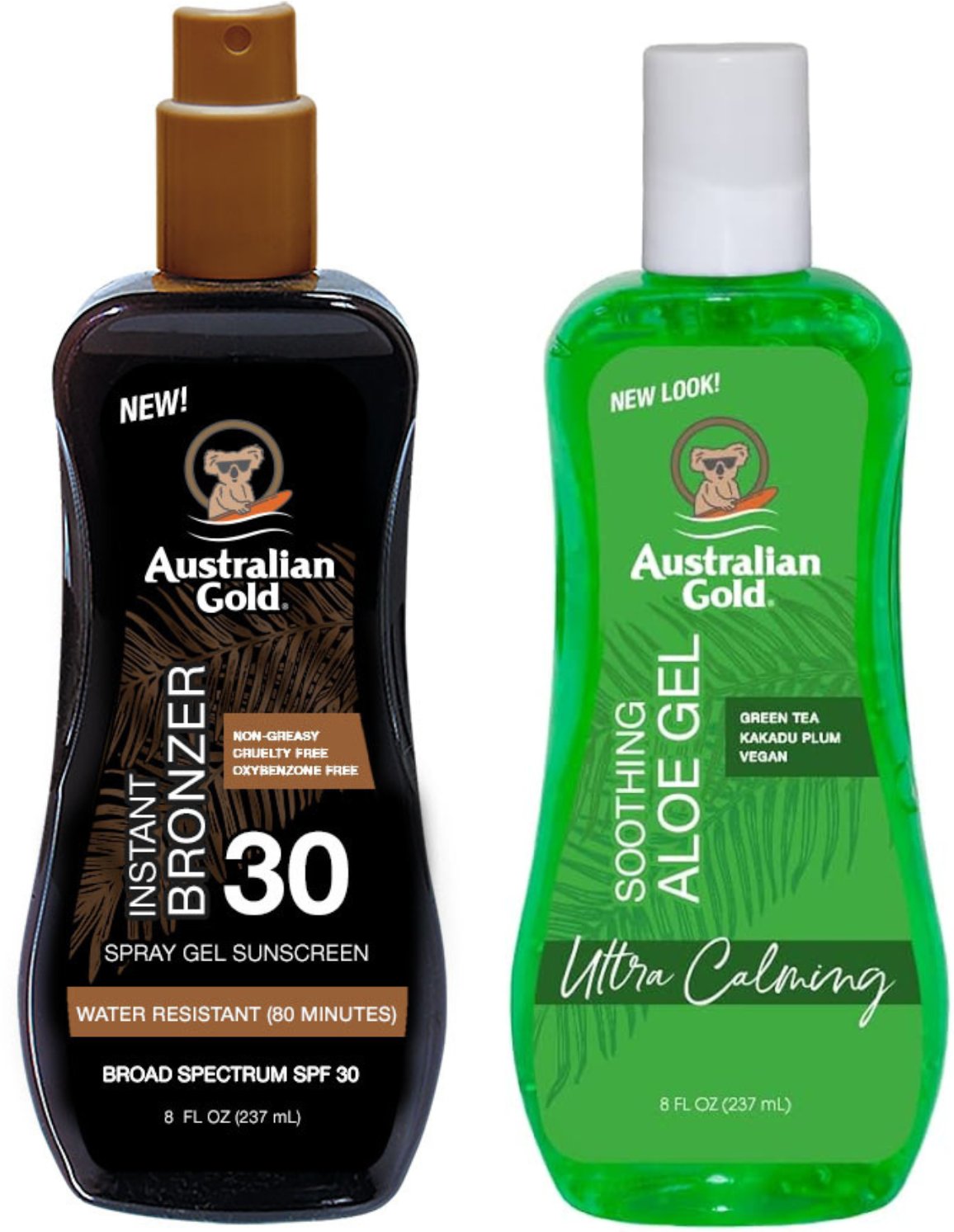 Australian Gold Żel W Sprayu Z Bronzerem SPF30 + Aloe Po Opalaniu