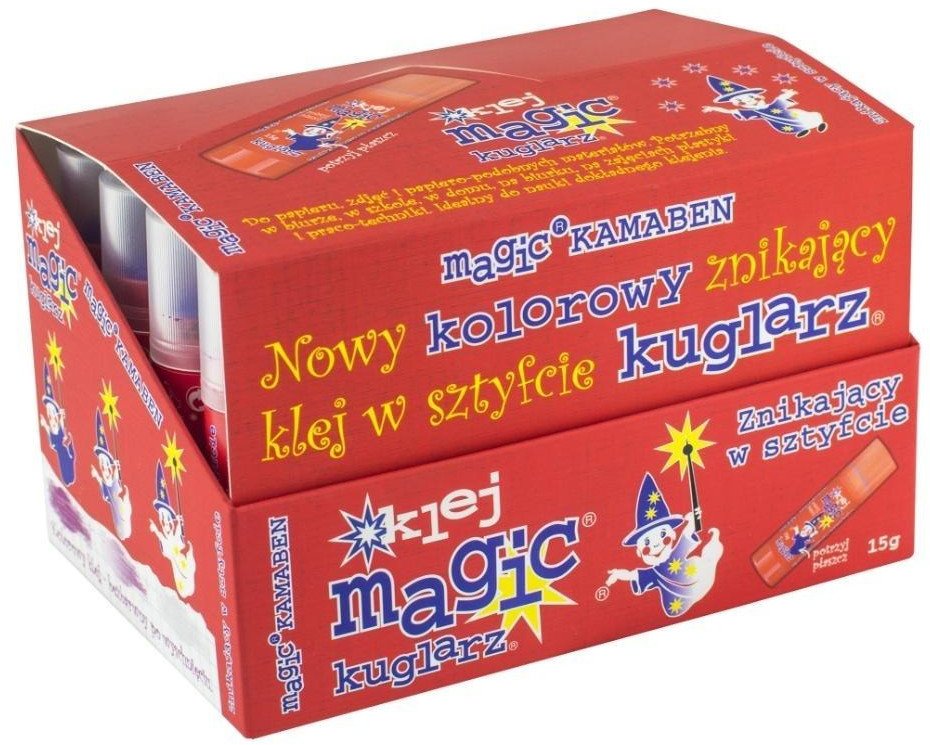 Klej w sztyfcie Magic Kuglarz 15g (24szt) KAMABEN