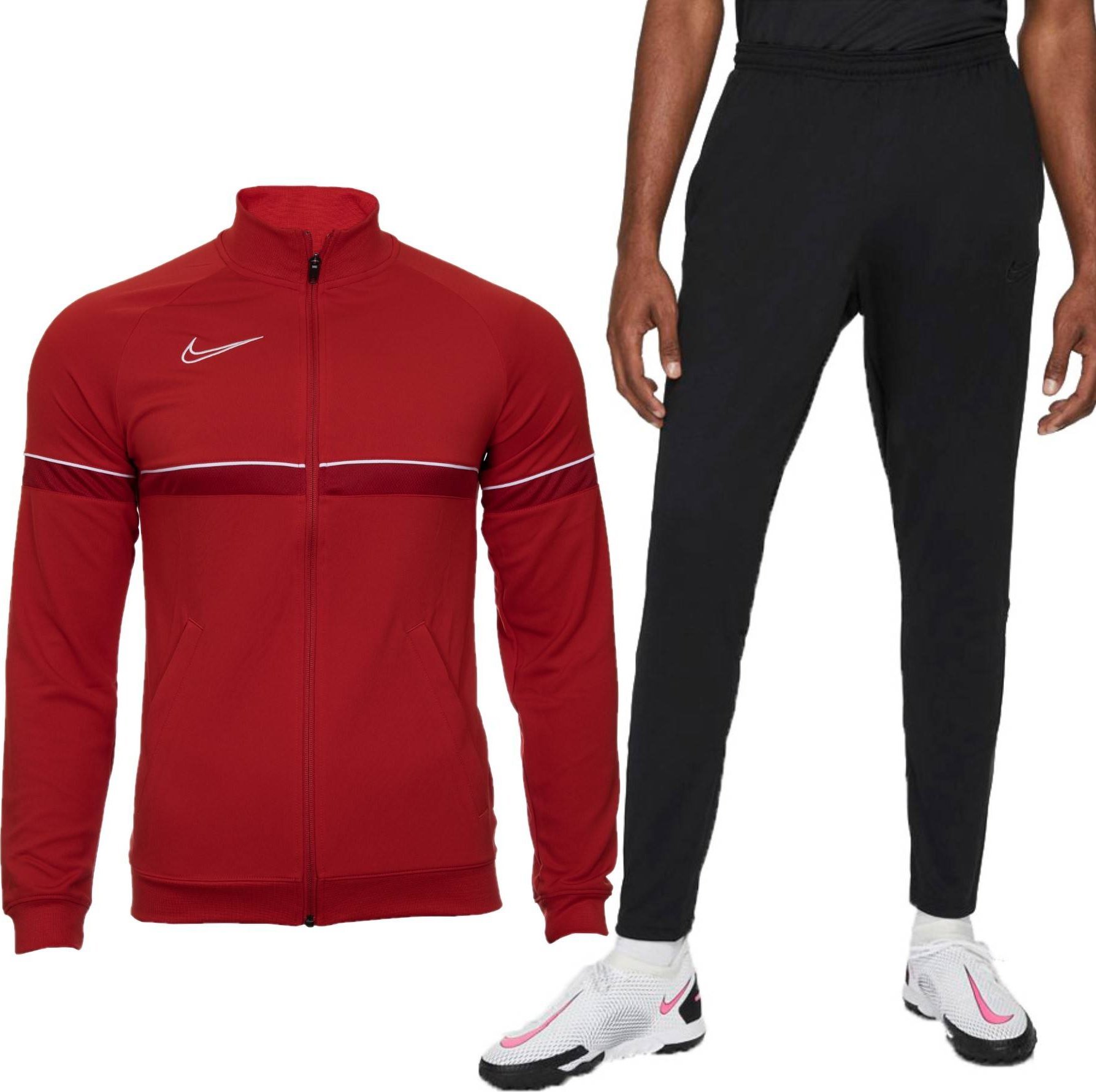 Nike Dres męski Nike Dri-FIT Academy czerwono czarny