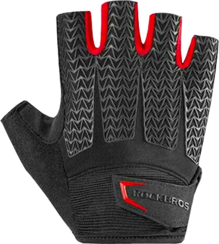 RockBros Rękawiczki rowerowe Rockbros S169BR XXL z wkładkami żelowymi - czarno-czerwone