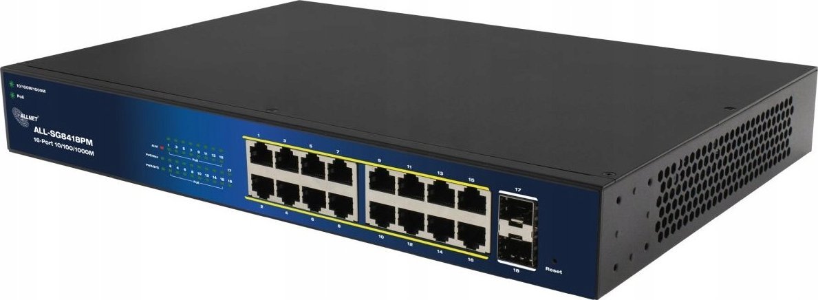 Switch Allnet 16+2P Allnet ALL-SG8418PM POE M