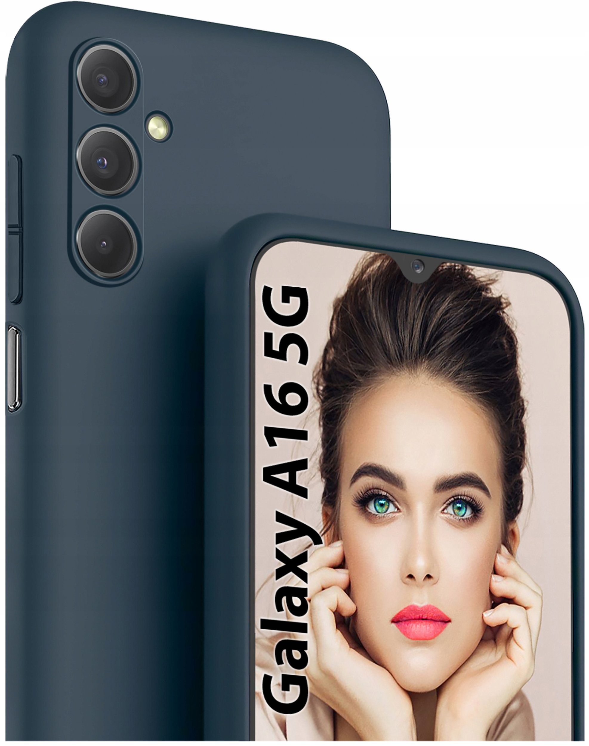 Etui do Samsung Galaxy A16 5G CASE Silicone ELASTYCZNE + Szkło 9H