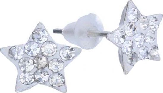 Lovrin Srebrne kolczyki 925 gwiazdki z kryształkami 1,50g
