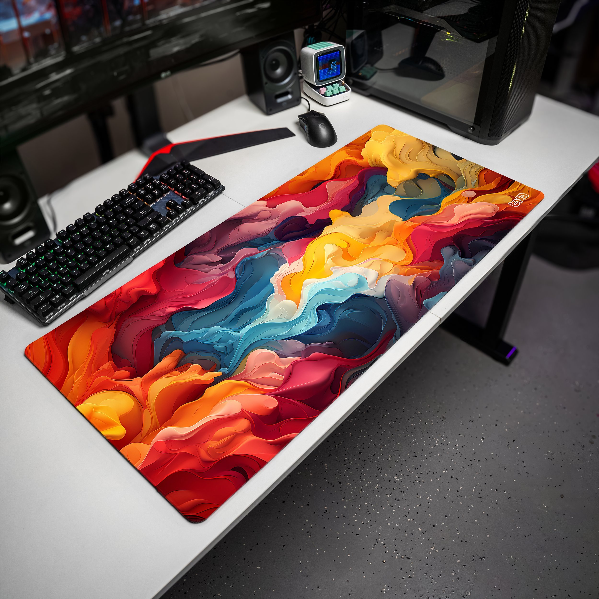 Podkładka Tilt PODKŁADKA POD MYSZ GAMINGOWA Jedwabny Kalejdoskop 90x40 TILT Prezent