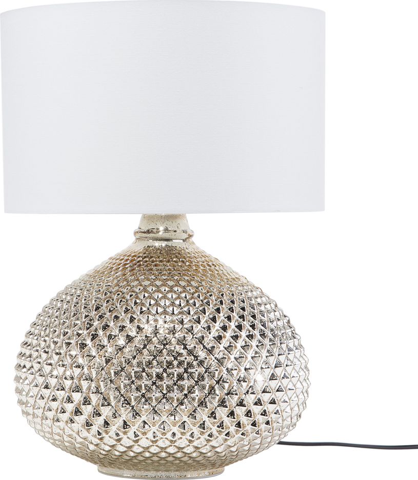 Lampa stołowa Beliani Lampa stołowa szklana złota MADON