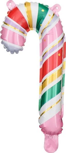 Balon foliowy Laska cukrowa kolorowa dekoracja