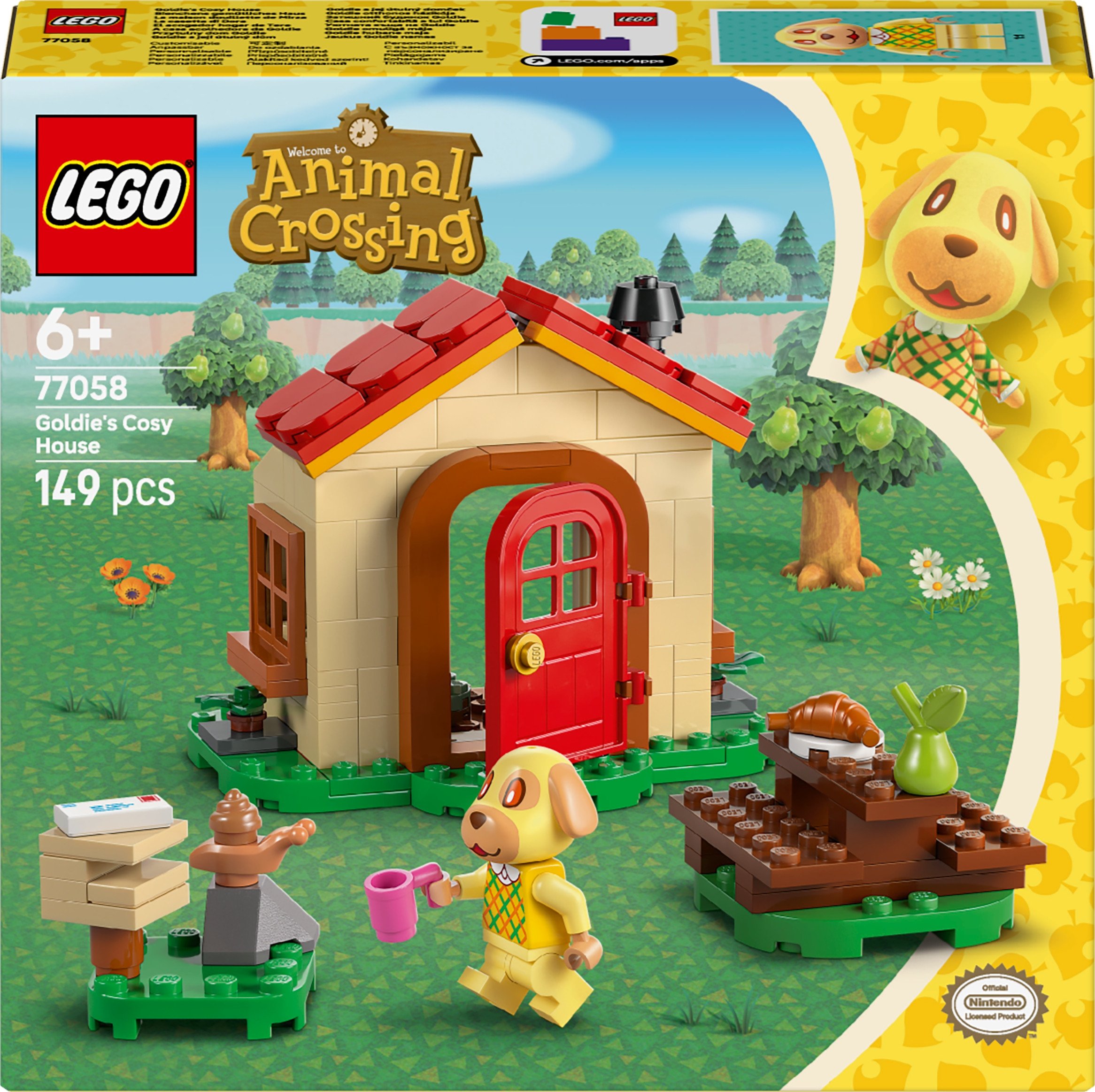 LEGO Animal Crossing Przytulny dom Goldie (77058)