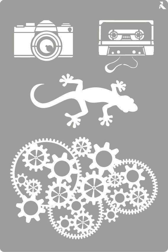 La Pajarita Szablon 30x20 cm w Stylu Indie