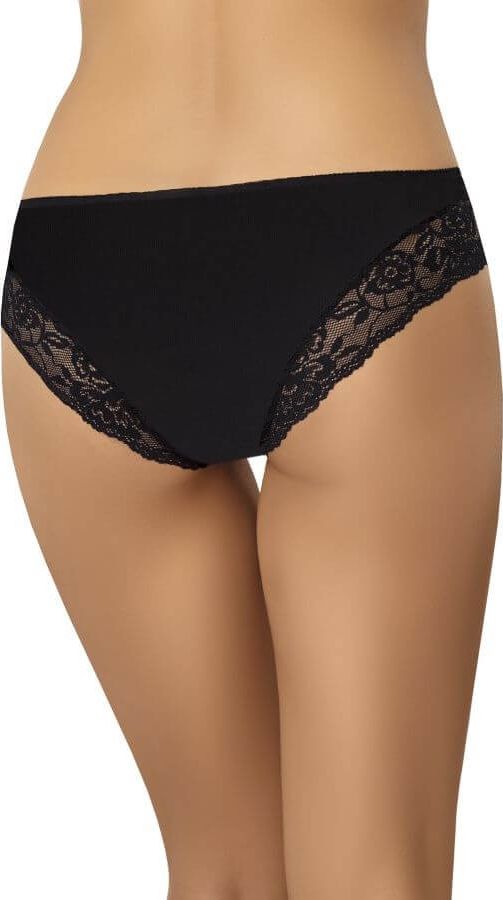 Teyli Majtki bawełniane koronkowe Katie czarne M Czarny