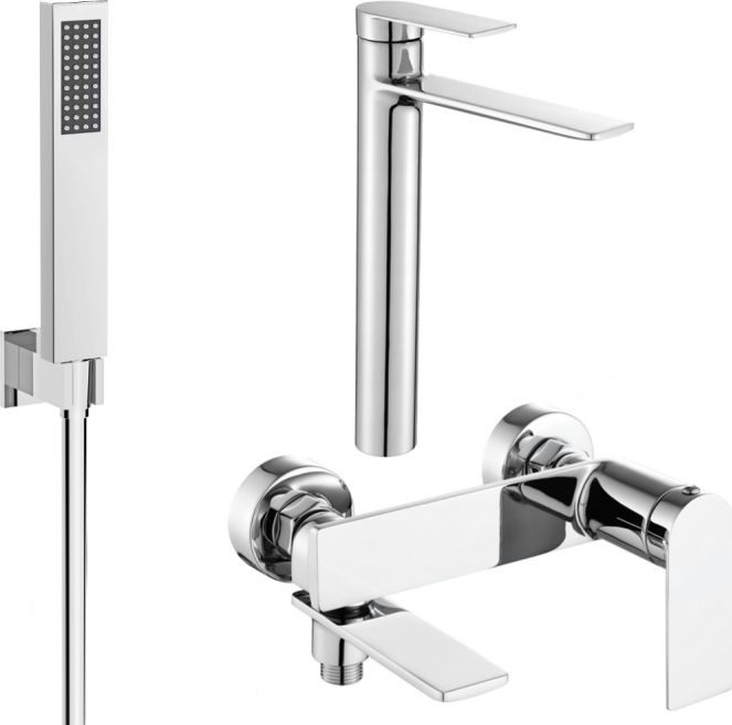 Mexen Mexen Zero R02 zestaw wannowy, chrom - 71113R02-00