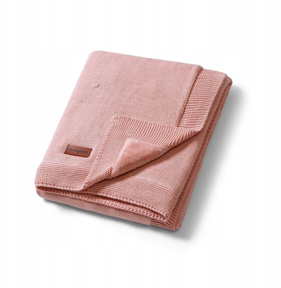 BABY ONO 1671/01 KOCYK BAWEŁNIANY Z FLANELOWYM PODZSZYCIEM RÓŻOWY