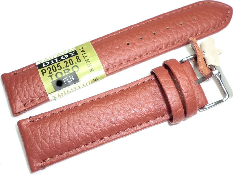Diloy Skórzany pasek do zegarka 20 mm Diloy P205.20.8