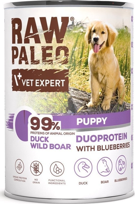 Raw Paleo Duck&Boar Puppy Can 400g