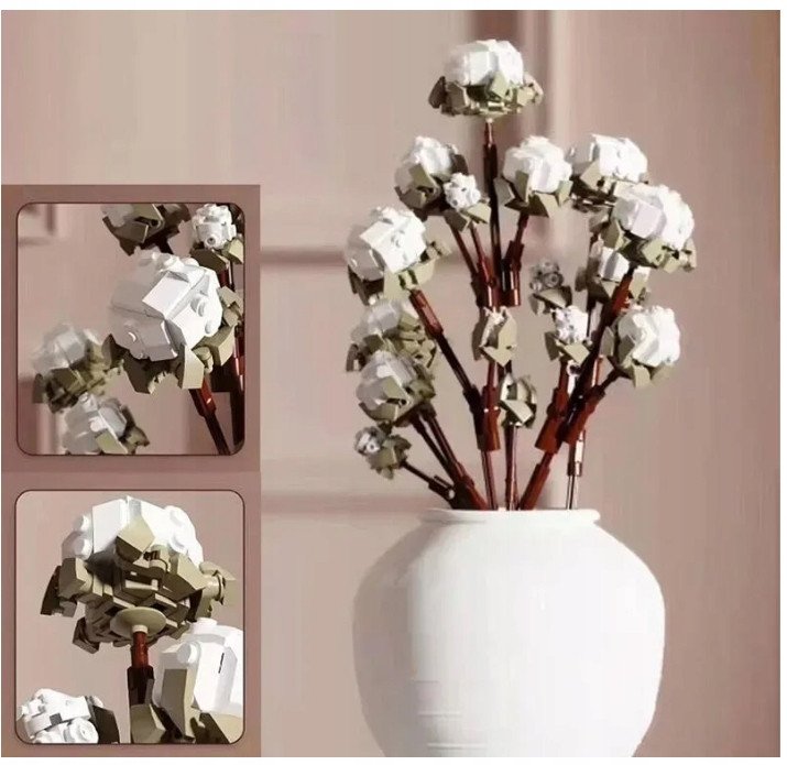 Klocki Konstrukcyjne Kwiat Bawełny 515 Elementów