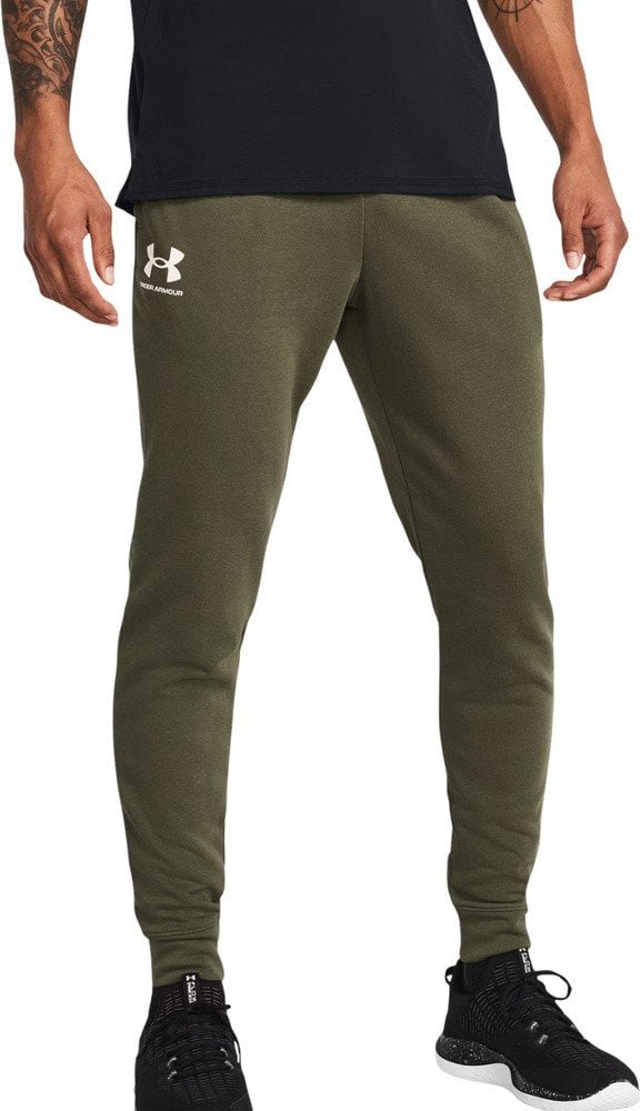 Spodnie męskie Under Armour Rival Terry Jogger khaki 1380843 390 S