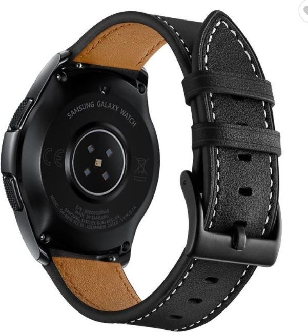 Best Accessories UNIWERSALNY PASEK SKÓRZANY 22MM CZARNY / BLACK