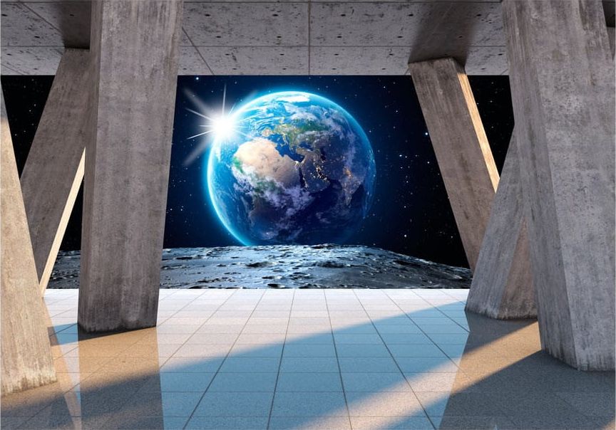 DecoNest Fototapeta - Księżycowy spacer - 400X280