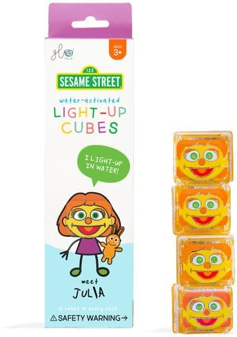Glo Pals, Kostki sensoryczne świecące w wodzie - Julia, 4 szt.