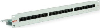Roline Patch panel ROLINE Cat.6 (Class E) 19, 24 porty, nieekranowany, szary