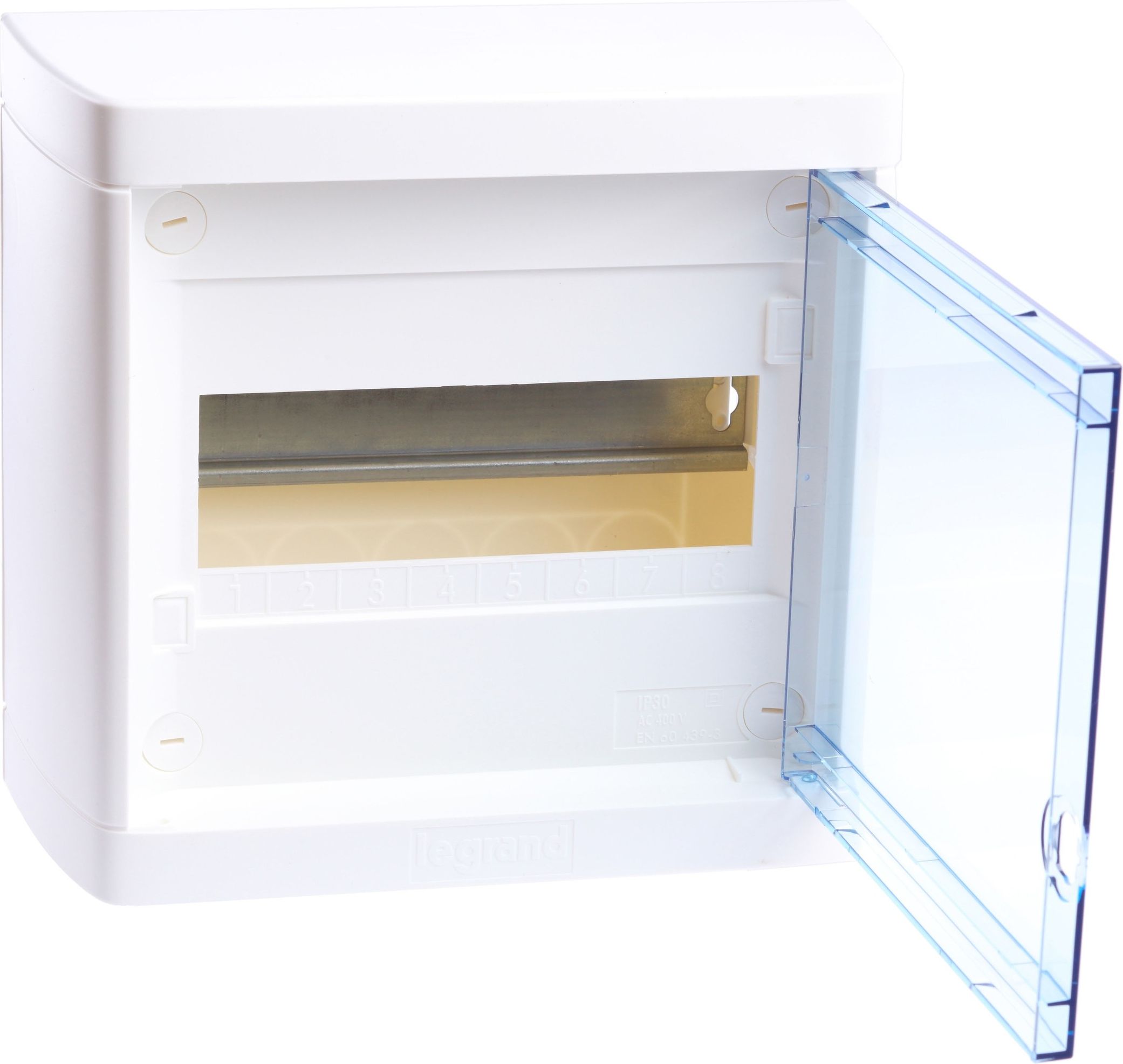 Legrand Rozdzielnica jednorzędowa Nedbox 1x8 drzwi transparentne 601245