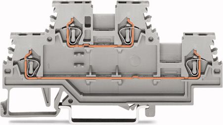 Wago Złączka szynowa 2-piętrowa 1,5mm2 szara (279-501)