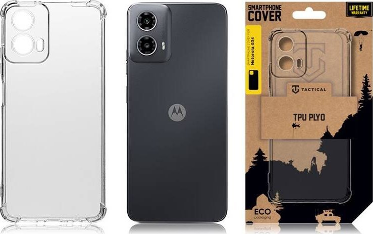 Tactical TPU Plyo Cover for Motorola G34 Transparent standard